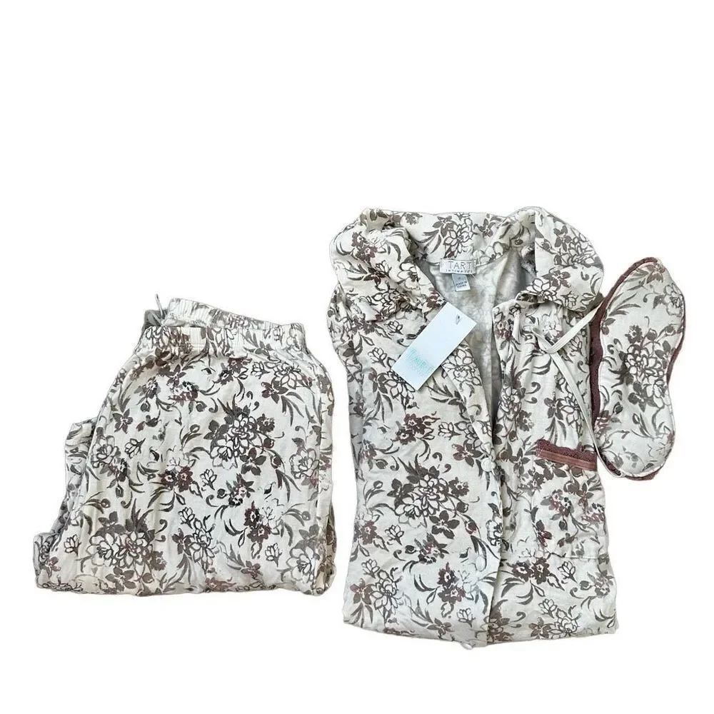 Tart Intimates long sleeve pajamas with eye mask size Small